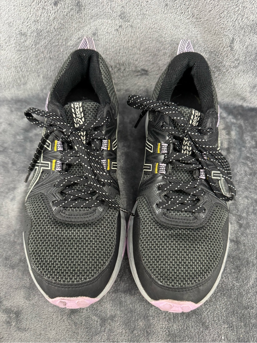 Asics Athletic Gel Venture 8 Running Tennis Shoes Purple Gray Black Size 7